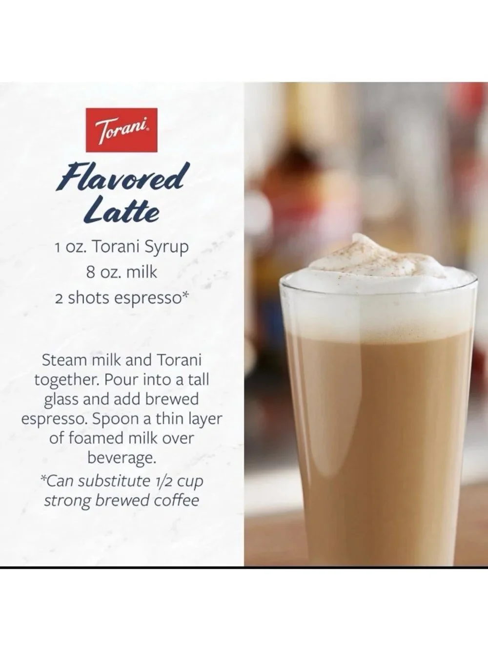 Torani French Vanilla Coffee Syrup 25.4 oz Bottles Flavoring For Latte Drinks